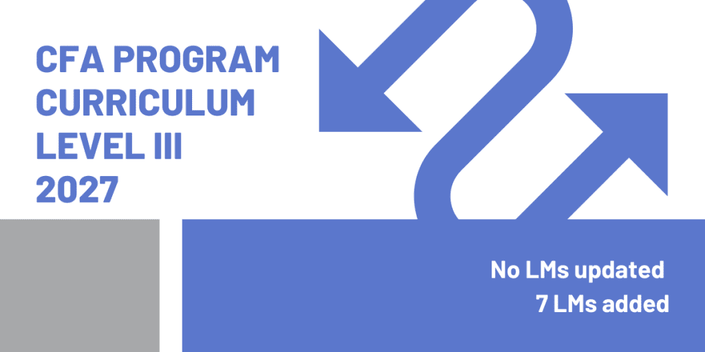 cfa level 3 curriculum changes 2027
